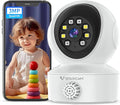 VSTARCAM 2K Indoor Security Camera with Smoke Detection, Pet Camera, 360° View, Motion Detection, IR Night Vision, 2-Way Audio, 2.4G WiFi, Home Indoor Camera with Phone APP, Cloud Storage