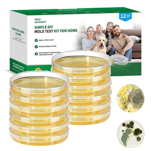 Mold Test Kit for Home -12 Simple Mold Test kit, Test HVAC System, Surfaces & by Accecraft