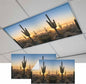 Fluorescent Light Covers for Drop Ceiling Desert Cactus Sunset Magnetic Light by Unknown