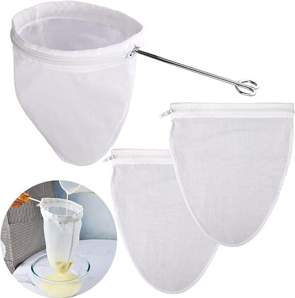 WMKGG Ultra Fine Mesh Strainer Bags, Reusable Mesh Filter Bags by Focusonthekitchensupplies