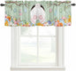 Easter Curtain Valances for Windows, Kitchen Valance Window Treatment, Spring by Unknown