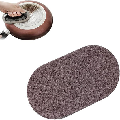 Nano Carborundum Sponge, Emery Sponge Kitchen Pot Brush by Unknown