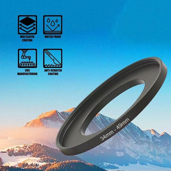 YAMAFOO 62mm to 58mm Step-Up Ring/Step Down Rings Filter Adapter - Image 4