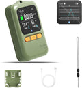 Carbon Monoxide Detectors, Portable CO Detector for Travel, Mini 3-in-1 CO Monitor, Rechargeable Carbon Monoxide Monitor, Temp & Hum Sensor, with Peak Recording Graph, Japan Sensor, with Stand, RV