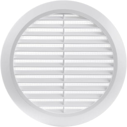 White 6" Inch Round Ventilation Grille by Unknown