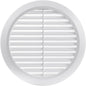 White 6" Inch Round Ventilation Grille by Unknown