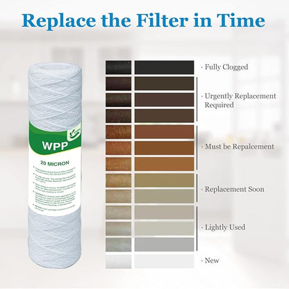 20 Micron String Wound Whole House Water Filter 10" x 2.5", 10-inch Universal - Image 6