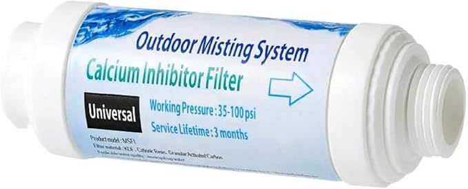 H&G lifestyles Misting System Calcium Inhibitor Filter by HGLifestyles