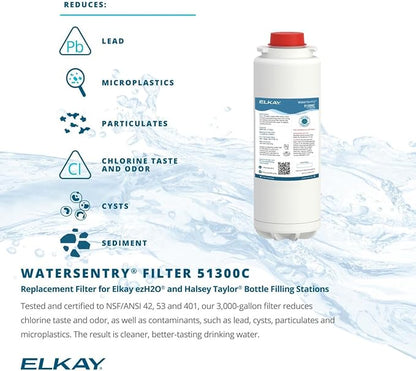 Elkay Genuine WaterSentry 51300C Lead + Microplastics NSF/ANSI Certified Filter - Image 2