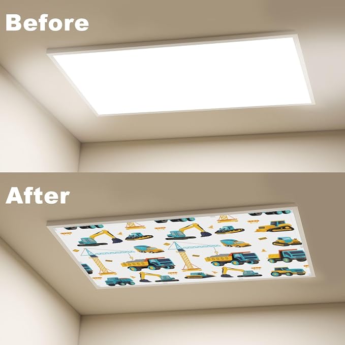 6 Pcs Fluorescent Light Covers for Ceiling Lights Seamless Construction - Image 4