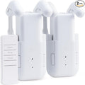 Takkicept Automatic Curtain Opener 2 Pack: Smart Electric Curtains Closer Robot with Remote Control｜No Drill Quiet Motor｜Compatible for Roman Rods, T & U Tracks｜Long-Lasting Battery for Bedroom & Home