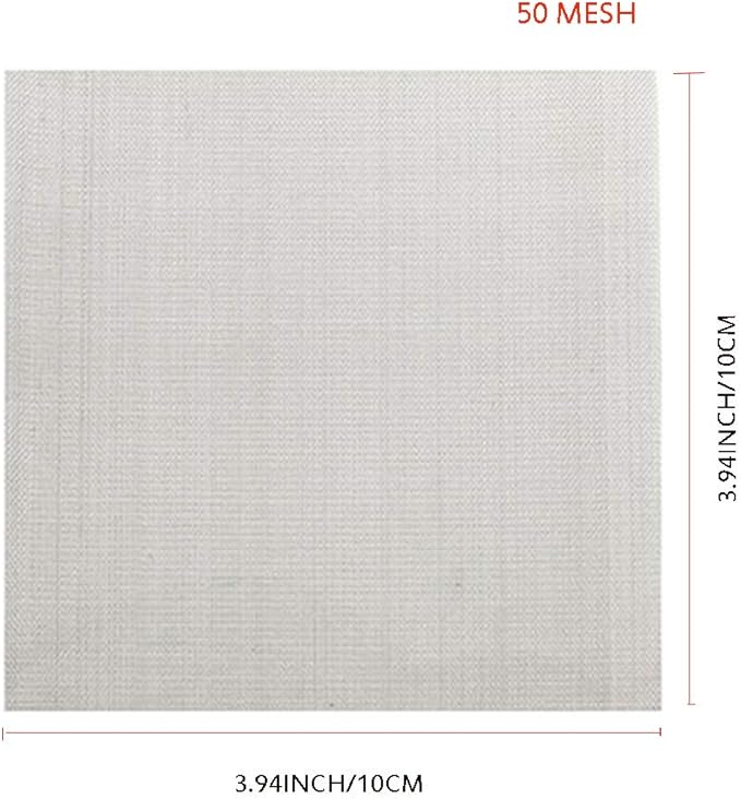 LTKJ 3pcs Stainless Steel 50 Mesh Micron True Filtration Screen Fine Wire - Image 5