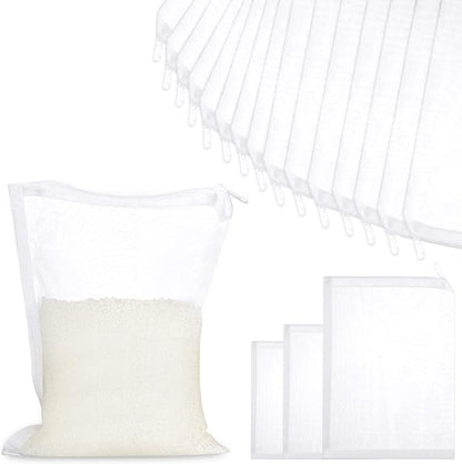 Shappy 15 Pcs 3 Sizes Aquarium Filter Mesh Bags 150 Micrometer Fine Filter Fish by Shappy