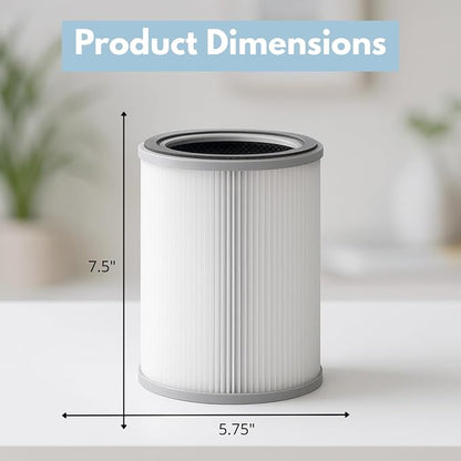 Nispira 3-in-1 True HEPA with Activated Charcoal Replacement Filters, - Image 2