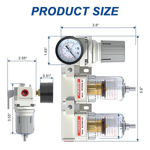 AIRZOE 1/4" NPT Air Dryer for Compressor-Air Compressor Water Separator - Image 2