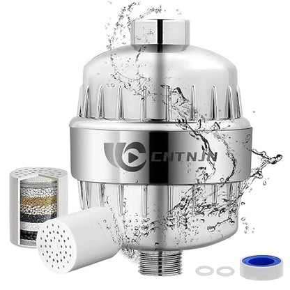 Shower Head Filter for Hard Water to Remove Chlorine Reduces Dry Itchy Skin by Unknown