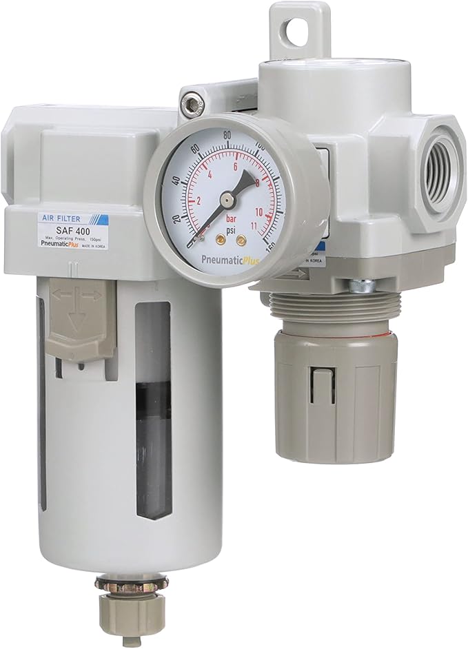 PneumaticPlus SAU420-N04G Compressed Air Filter Regulator Combo 1/2" NPT - Image 3