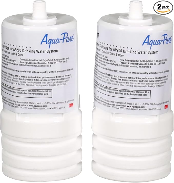 3M Aqua-Pure Under Sink Replacement Water Filter Cartridge AP217, by Aqua-Pure