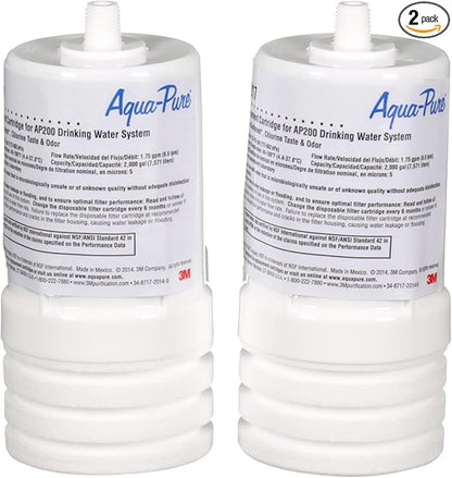 3M Aqua-Pure Under Sink Replacement Water Filter Cartridge AP217, by Aqua-Pure