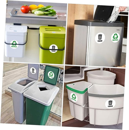Veemoon 6-Piece Set of Self-Adhesive Garbage Classification Label Stickers - Image 2