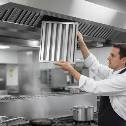Soro Essentials- 20" W x 25" H Stainless Steel Commercial Kitchen Hood Filter - Image 2