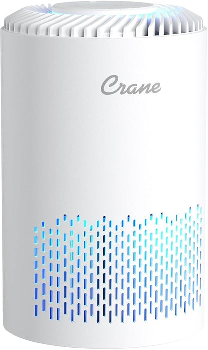Crane True HEPA Air Purifier for Home, and Dorm Room, Bedroom Essentials by Crane