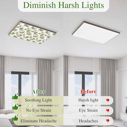 Fluorescent Light Covers for Ceiling Lights Deserts Camels Magnetic Light - Image 5