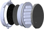 Louvered Vent, Bug Screen, 60ppi Filter, Seal and Cap by TheDisplayShield