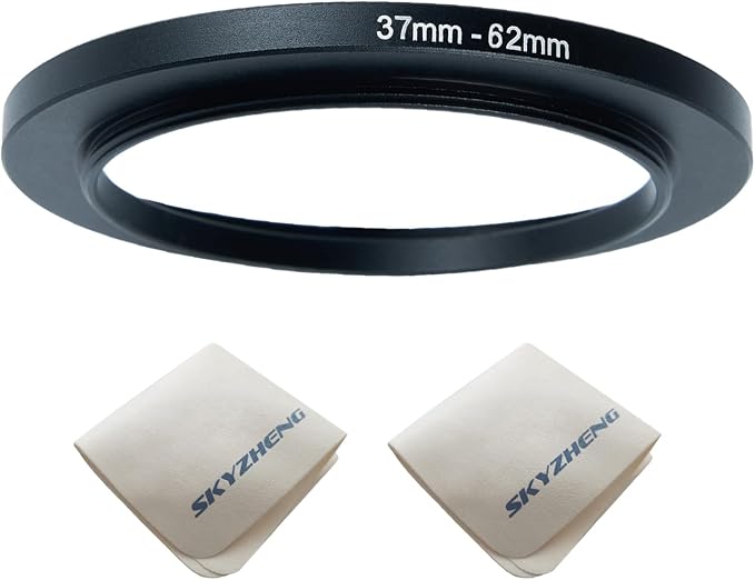 37mm Lens to 62mm Camera Lens Adapter 37mm to 62mm Step Up Ring Adapter Ring by SKYZHENG