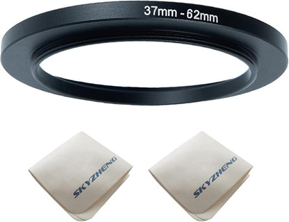 37mm Lens to 62mm Camera Lens Adapter 37mm to 62mm Step Up Ring Adapter Ring by SKYZHENG