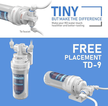 Frizzlife TD-9 Alkaline Remineralization Under Sink Inline Water Filter - Image 6