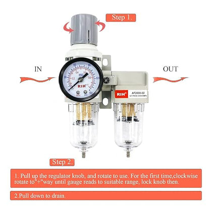RIH Air Dryer System -1/4" NPT Double Air Filters-5 Micron Particulate Filter& - Image 5