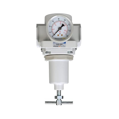 PneumaticPlus SAR Series T-Handle Compressed Air Pressure Regulator - Image 2