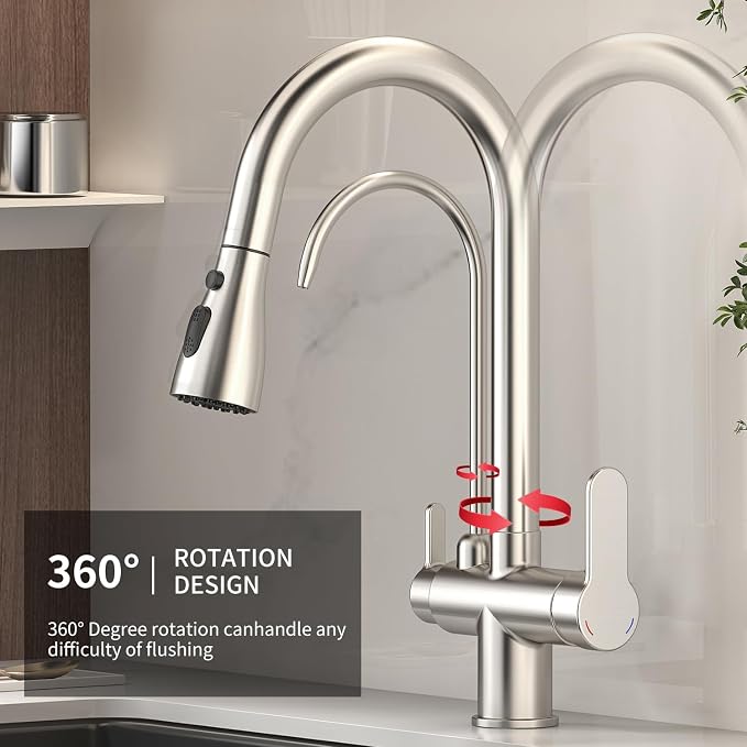 Kitchen Sink Faucet with Pull - Image 7