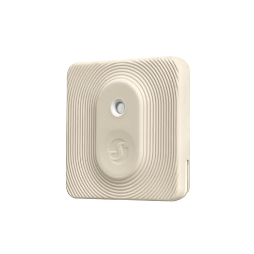 Shelly Bluetooth Smart Temperature & Humidity Sensor with Remote App Control & Monitoring, Home Assistant, Alexa, Google Home, Smart Scenes, IP54, Notification Alerts, Blu H&T Ivory