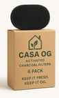 6 Pack Compost Bin Charcoal Filters by Unknown