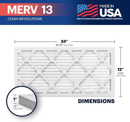 BNX TruFilter 12x24x1 Air Filter MERV 13 - Image 2