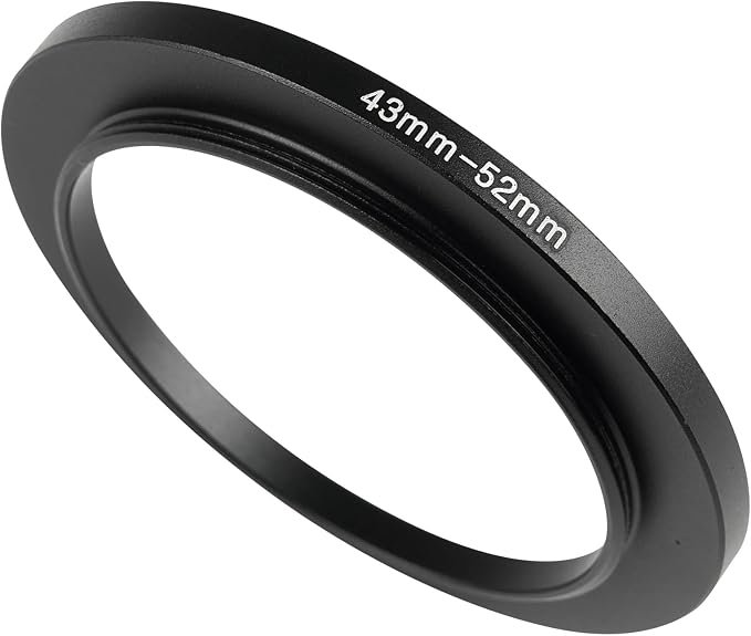 43-52mm Metal Step-Up Ring Adapter Compatible by Unknown