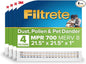 Filtrete 21.5x21.5x1 AC Furnace Air Filter, MERV 8, MPR 700, Tough on Pollen by Filtrete