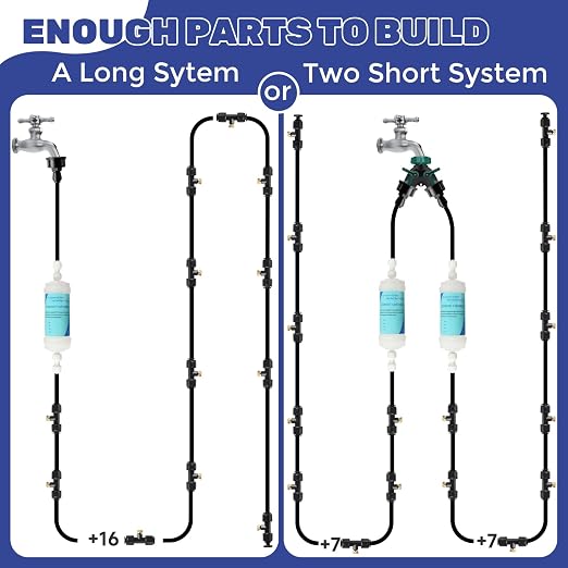 100FT Mister for Outside Patio Misting Cooling System, 100FT Misting Line+32 - Image 5