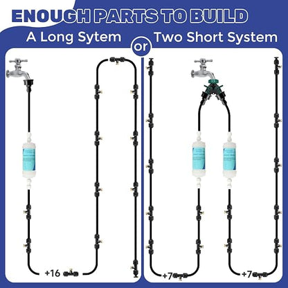 100FT Mister for Outside Patio Misting Cooling System, 100FT Misting Line+32 - Image 5