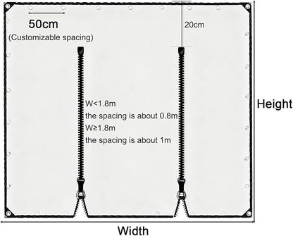Transparent Tarpaulin Side Panels, Outdoor Clear Tarp Curtains - Image 7