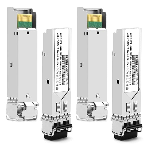 OPSTRAN 1000BASE-SX SFP Optical Transceiver Module Compatible with HPE Aruba J4858D J4858DCM JL745A Q8N53A ProCurve J4858C J4858B J4858A 850nm 550m DDM Duplex LC MMF 4pcs/Pack