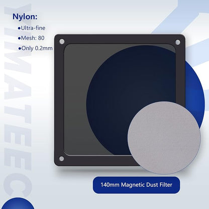 Dust Filter PC 140mm for Computer Cooler/PSU/Routers Nylon 80 Mesh, Magnetic - Image 3