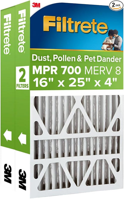 Filtrete 16x25x4 AC Furnace Air Filter, MPR 700, MERV 8, Fits Lennox & by Filtrete