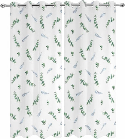 Leaf Outdoor Curtains for Patio Summer Jugal Leaves Pastoral Plant Waterproof - Image 9