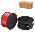 12 Gauge Electrical Wire 2 Pack Total 200 ft-Black 100 ft and Red 100 ft Soft Flexible Copper-Clad Aluminum(CCA) 12 AWG PVC Wire for Lamp, Household Appliances RC Toys, Models, Auto, Electronics