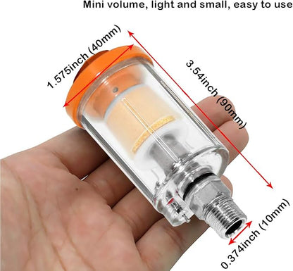 beduan Water Oil Separator Filter, 1/4" NPT Male and Female Thread Spray Gun - Image 5