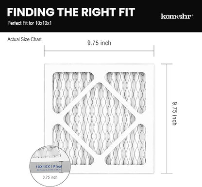 10x10x1 Air Filter MERV 13, HVAC/Furnace AC Filter Replacement, Dust - Image 2