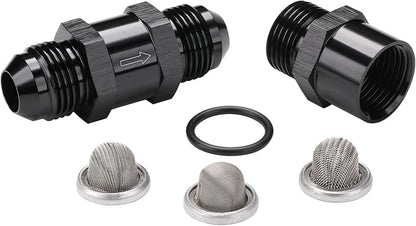8AN Inline Fuel & Oil Feed Filter Set by Podavelle